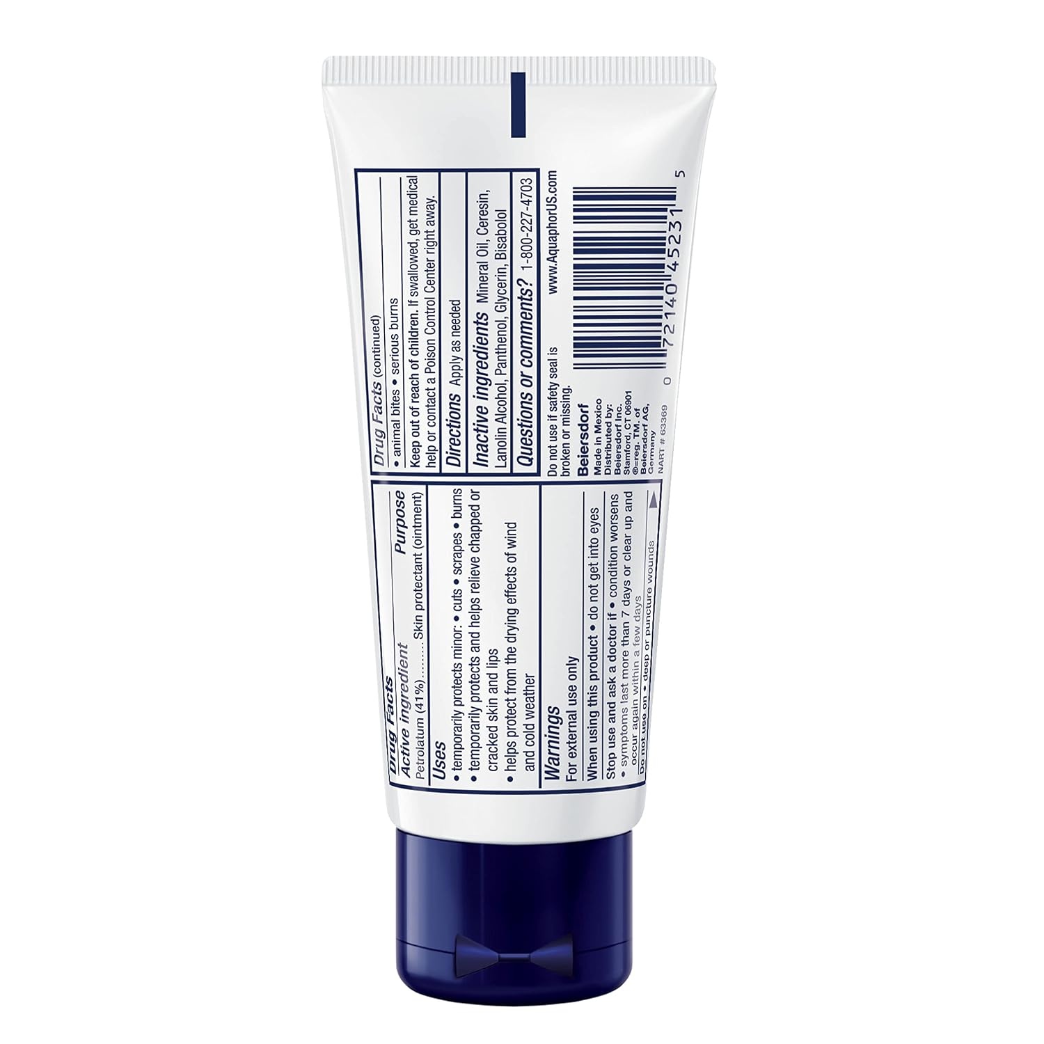 image:imageAquaphor Advanced Therapy Healing Ointment Skin Protectant 14 OZ14 Ounce Jar 175 Ounce Tube Pack of 8