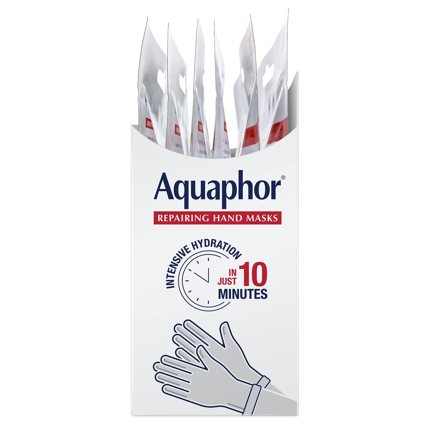 image:imageAquaphor Advanced Therapy Repairing Hand Masks 6 Masks x 07 FL OZ1 Count Pack of 6