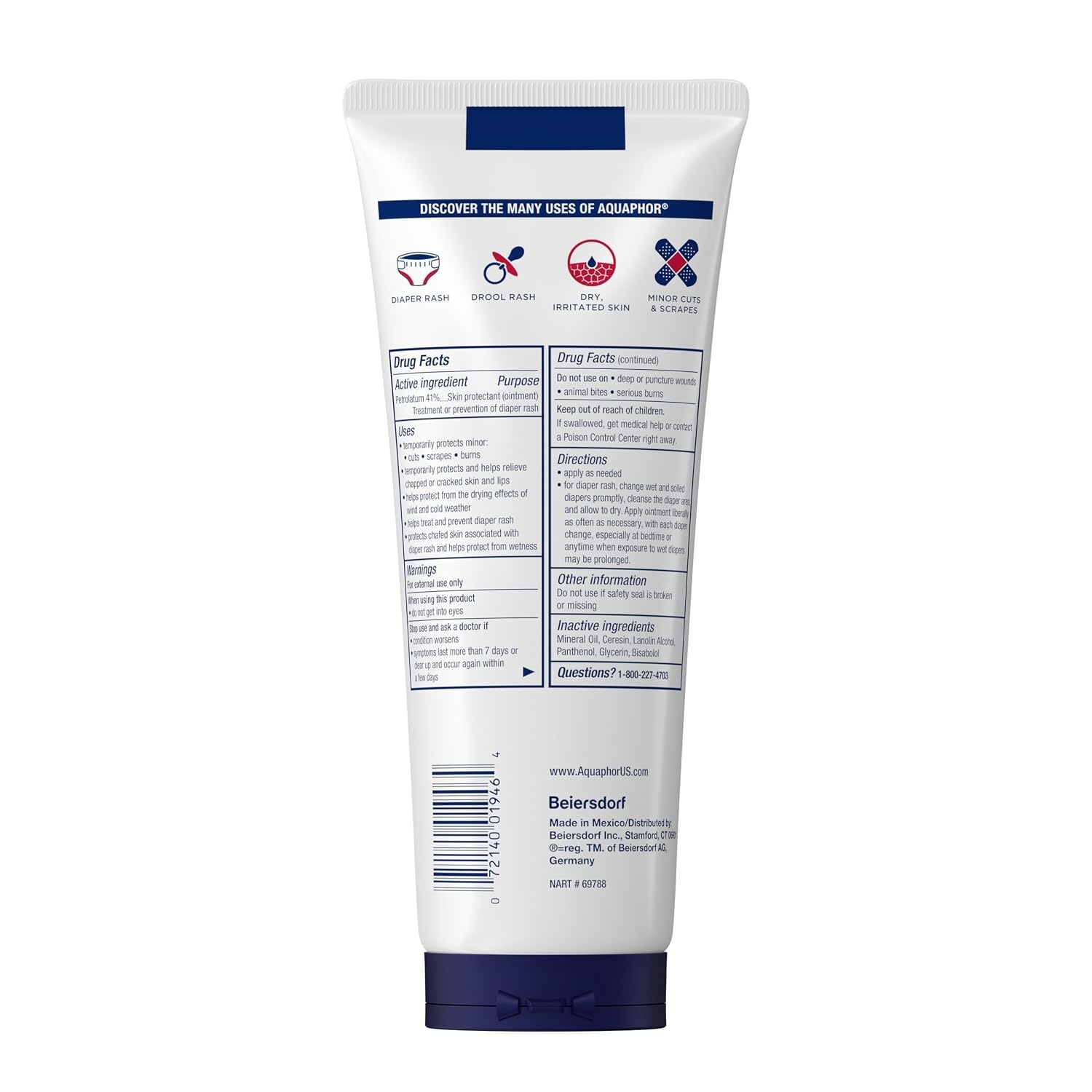 image:imageAquaphor Baby Healing Ointment for Diaper Rash and More 14 OZ7 Ounce Pack of 1