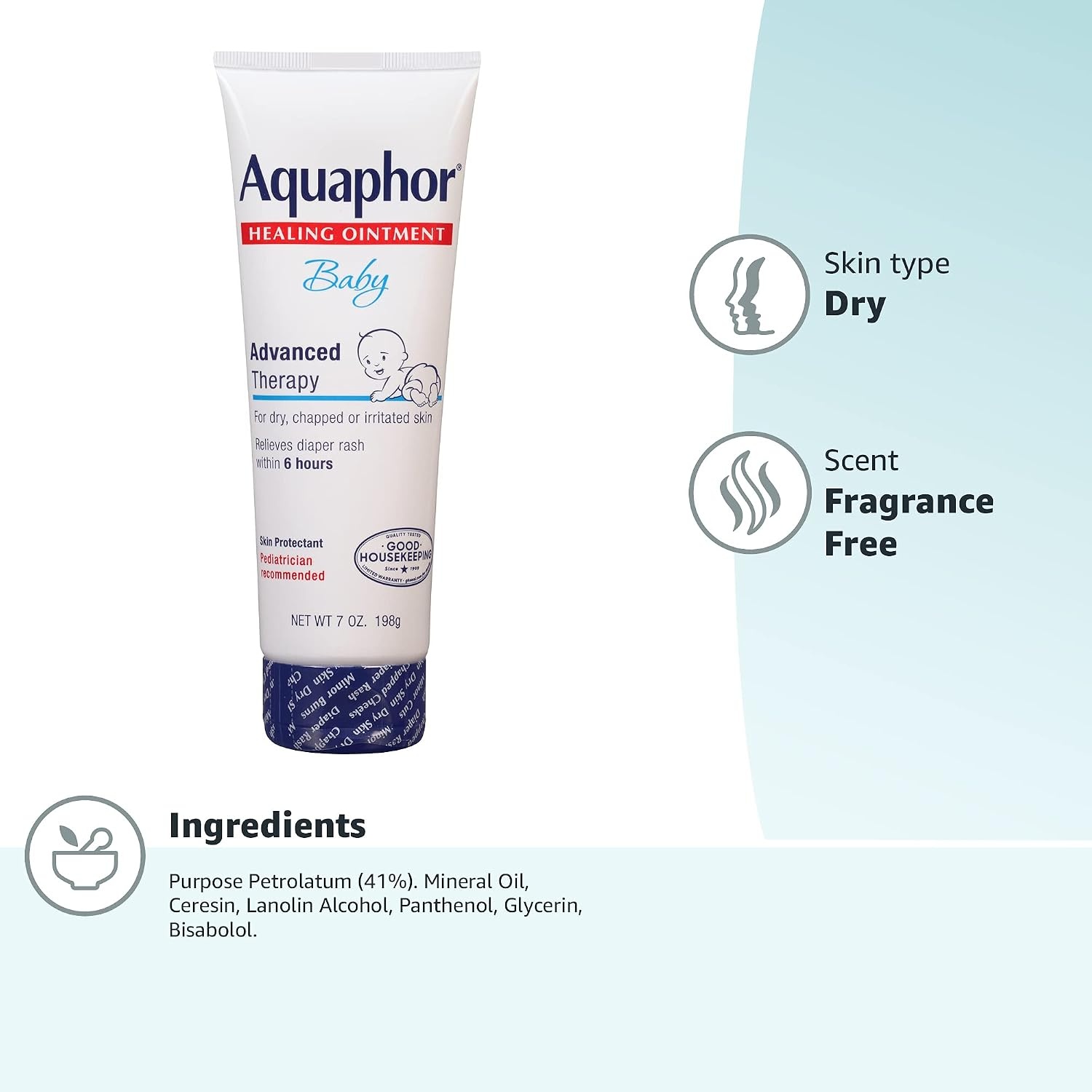 image:imageAquaphor Baby Healing Ointment for Diaper Rash and More 14 OZ7 Ounce Pack of 12