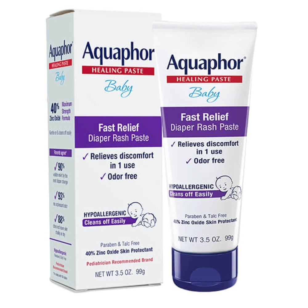 image:imageAquaphor Baby Diaper Rash Paste with Zinc Oxide Talc Free 35 OZ35 Ounce Pack of 12