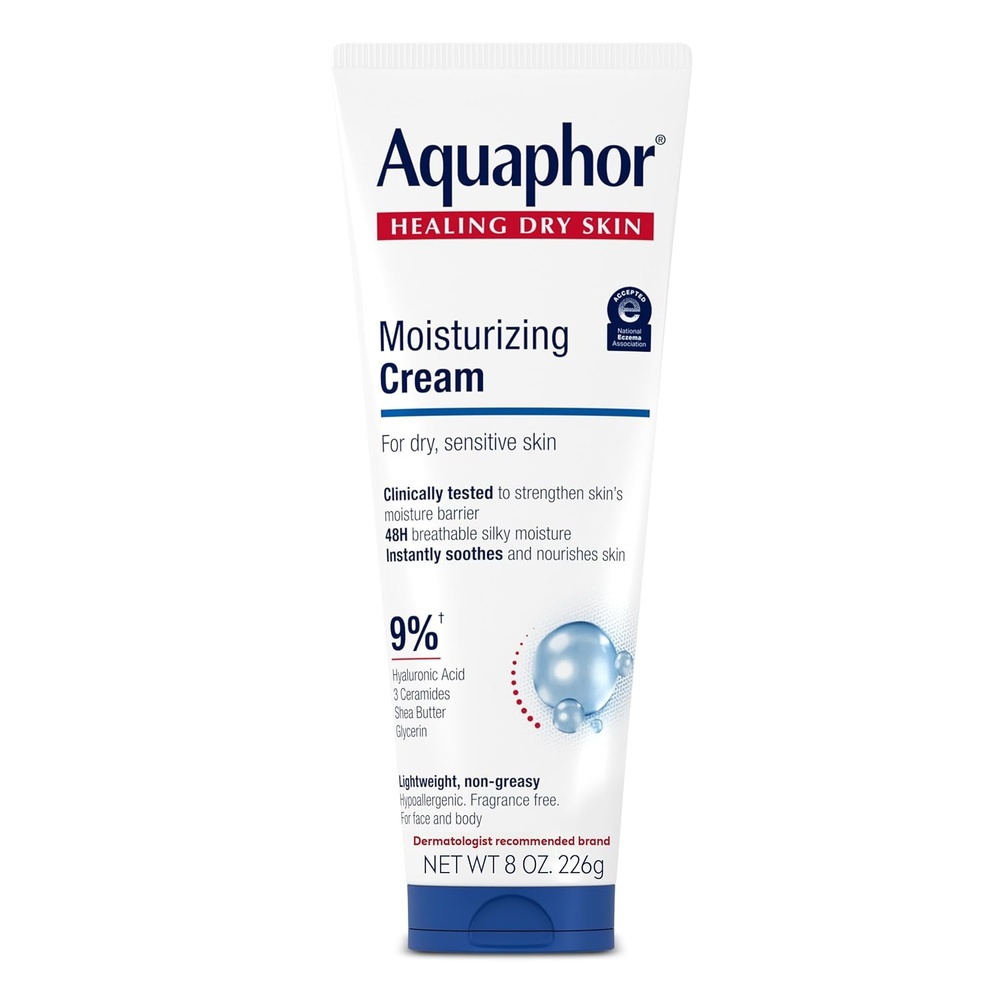 image:imageAquaphor Moisturizing Face and Body Cream with Hyaluronic Acid 8 OZ8 Fl Oz Pack of 1