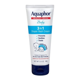 Aquaphor Baby Diaper Rash Paste with Zinc Oxide, Talc Free, 3.5 OZ(3.5 Ounce (Pack of 3))