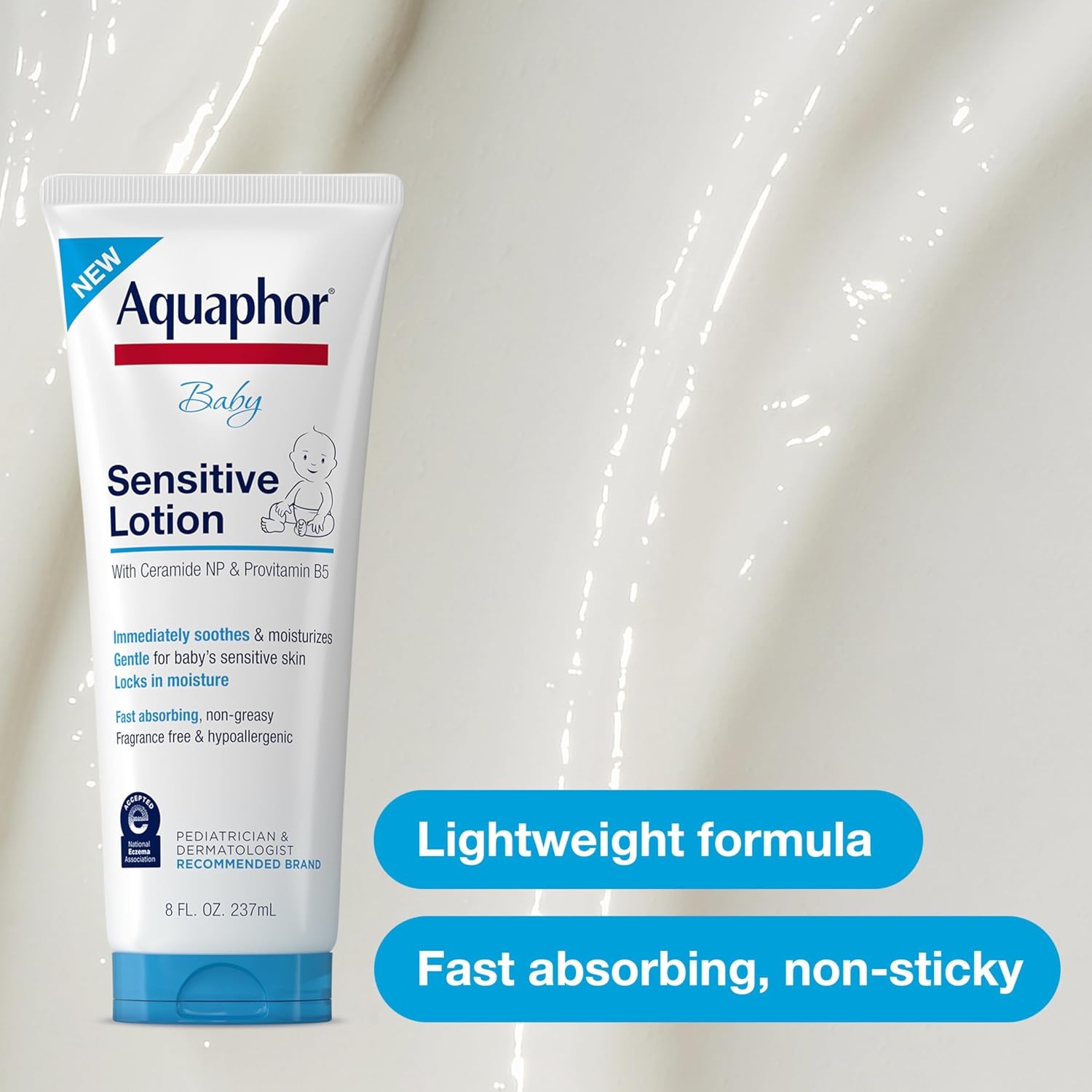 image:imageAquaphor Baby Sensitive Lotion Gentle Moisturizer 8 FL OZ8 Fl Oz Pack of 1