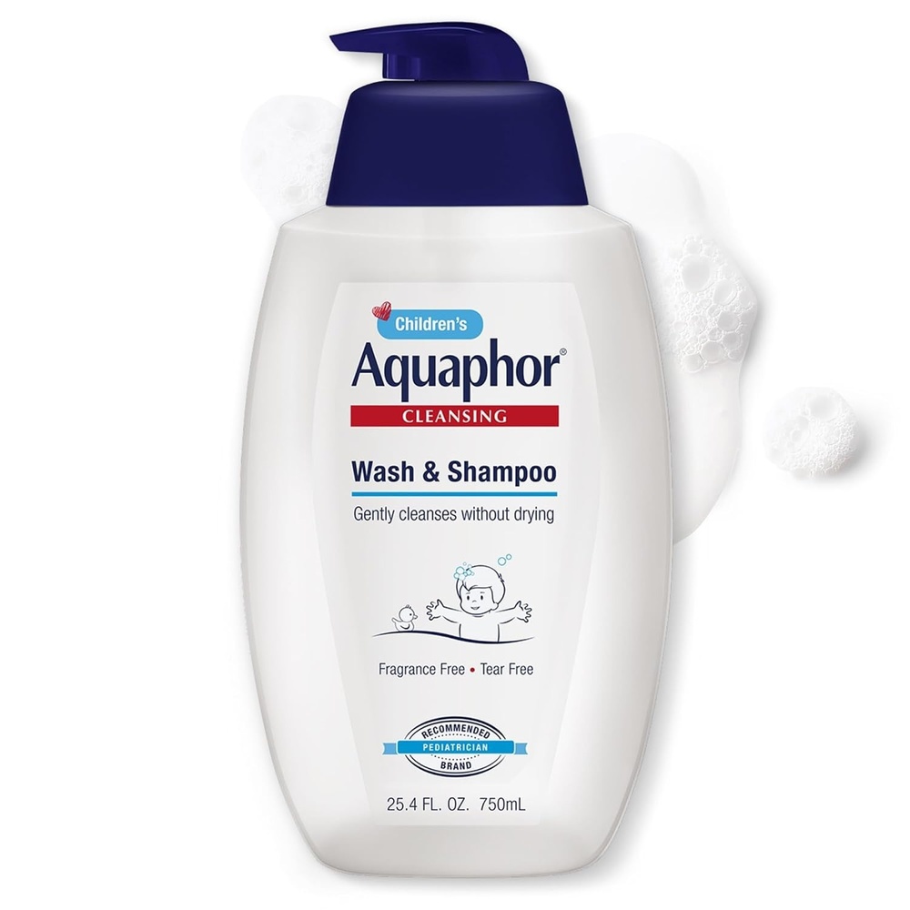 image:imageAquaphor Childrens Body Wash and Shampoo Fragrance Free Tear Free Shampoo and Body Wash for Kids From PediatricianRecommended Brand 254 Fl Oz Pump Bottle254 Fl Oz Pack of 1