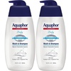 Aquaphor Baby Wash and Shampoo – Mild, Tear-free 2-in-1 Solution for Baby’s Sensitive Skin – 16.9 fl. oz. Pump – Pack of 2(Unscented)