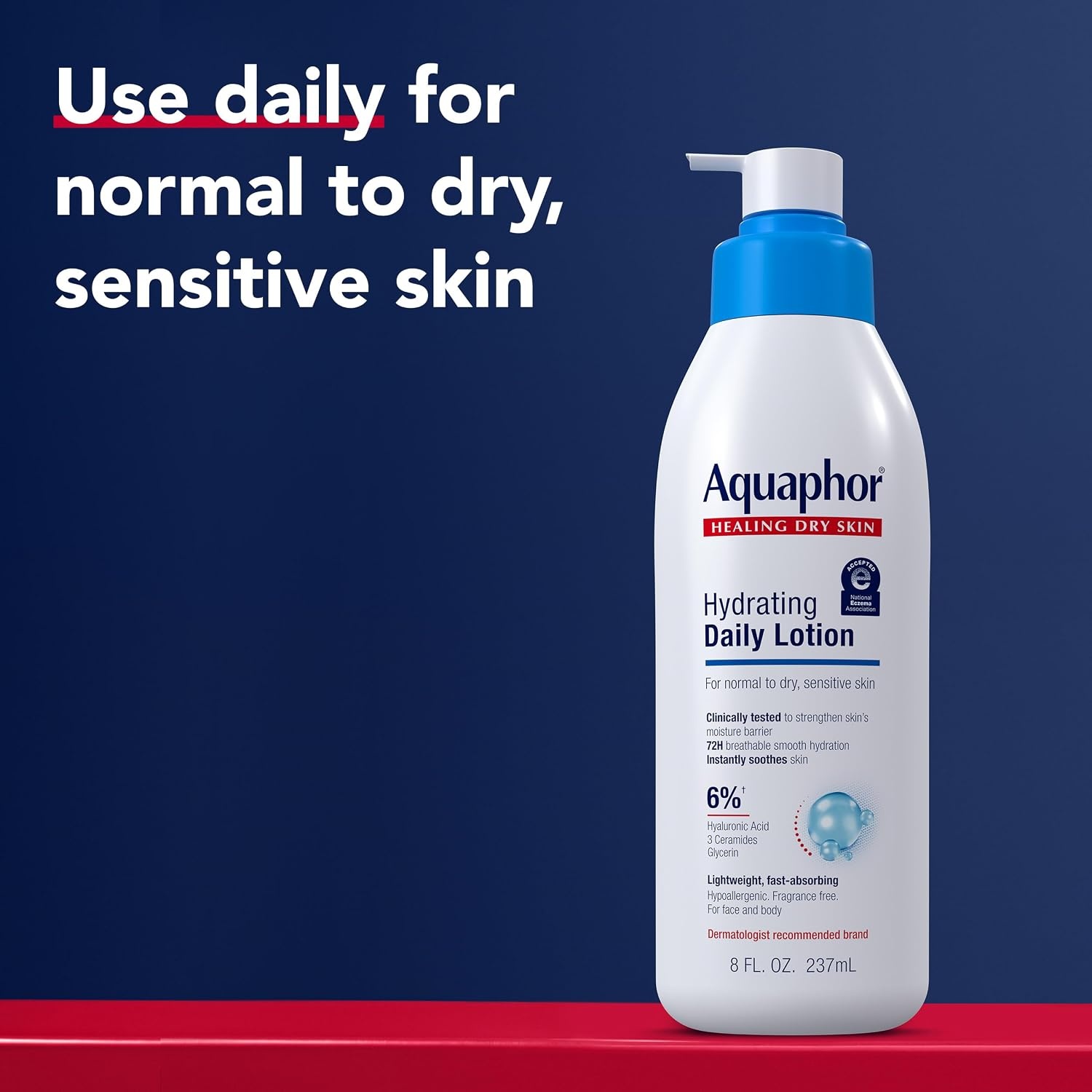 image:imageAquaphor Daily Hydrating Face and Body Lotion with Hyaluronic Acid 8 FL OZ8 Fl Oz Pack of 1