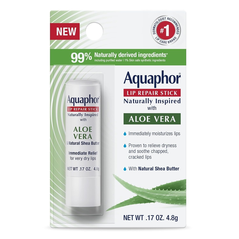 image:imageAquaphor Naturally Inspired Lip Repair Stick with Aloe Vera 017 OZ017 Ounce Pack of 1