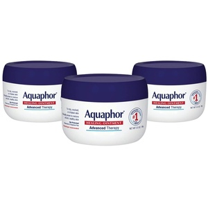 Aquaphor Healing Ointment – Skin Protectant for Dry Cracked Skin – Hands, Heels, Elbows – 3.5 oz Jar (Pack of 3)(3.5 Ounce (Pack of 3))