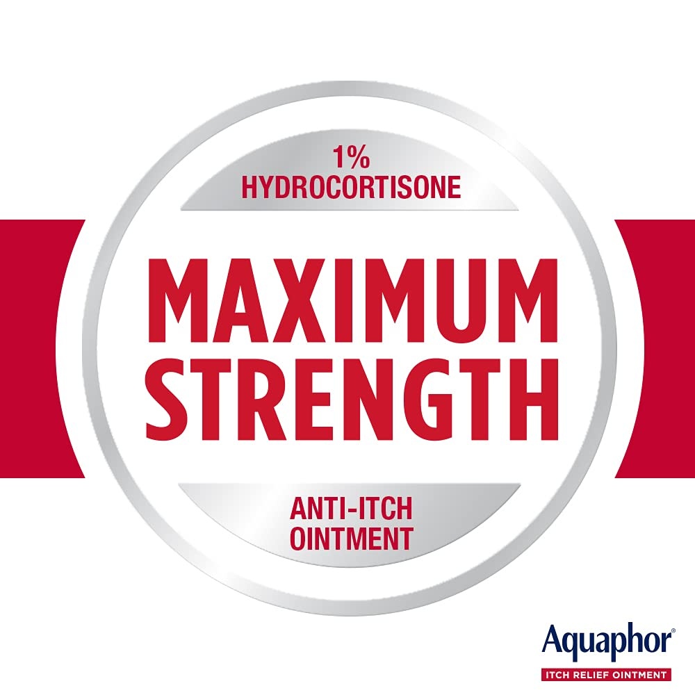 image:imageAquaphor Itch Relief Ointment 1 Hydrocortisone Anti Itch Skin Ointment 1 Oz Tube 2 Pack