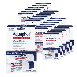 Aquaphor Advanced Therapy Healing Ointment, Bulk Pack, 48 X 0.35 OZ