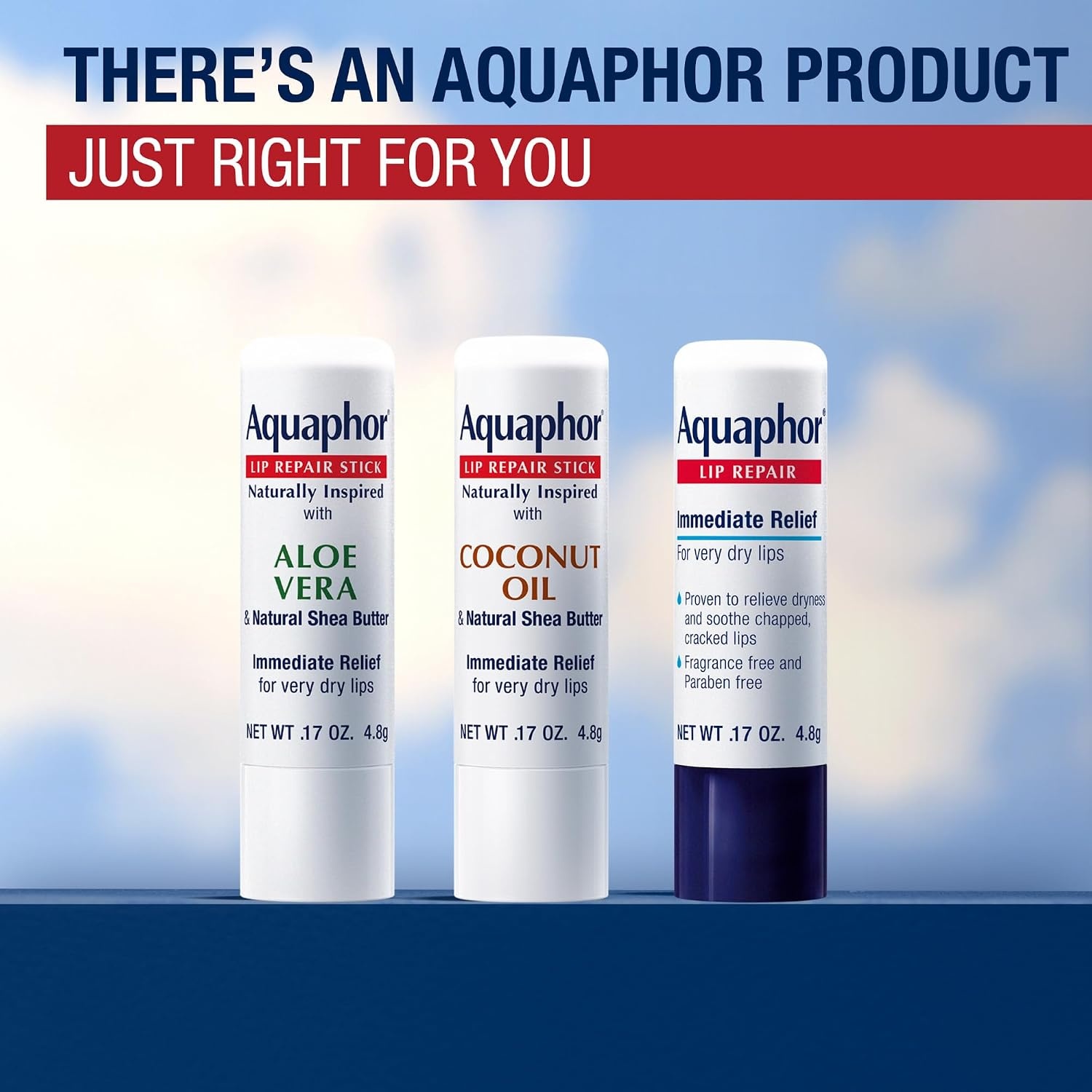 image:imageAquaphor Lip Balm Set Naturally Inspired Lip Repair With Shea Butter Coconut Oil 017 Oz Aloe Vera 017 Oz