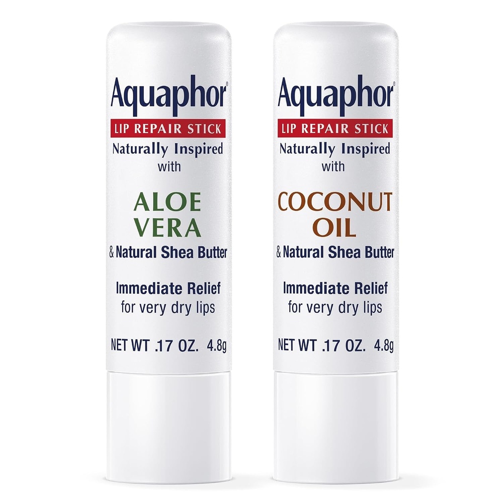 image:imageAquaphor Lip Balm Set Naturally Inspired Lip Repair With Shea Butter Coconut Oil 017 Oz Aloe Vera 017 Oz